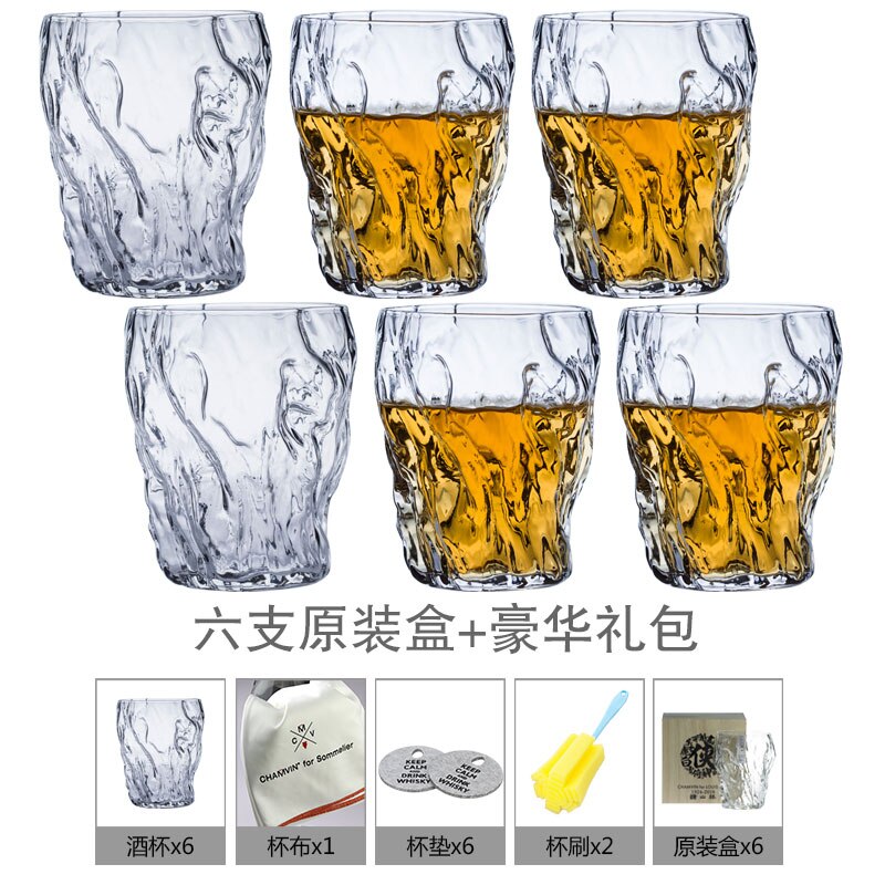 Whiskyglas, mout yong wijnglazen, whisky, bekers, loodvrij, voor 290ml