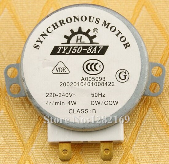 TYJ50-8A7 Microwave Turntable Turn Table Motor Synchronous Motor TYJ508A7 approx 11mm Spindle tall