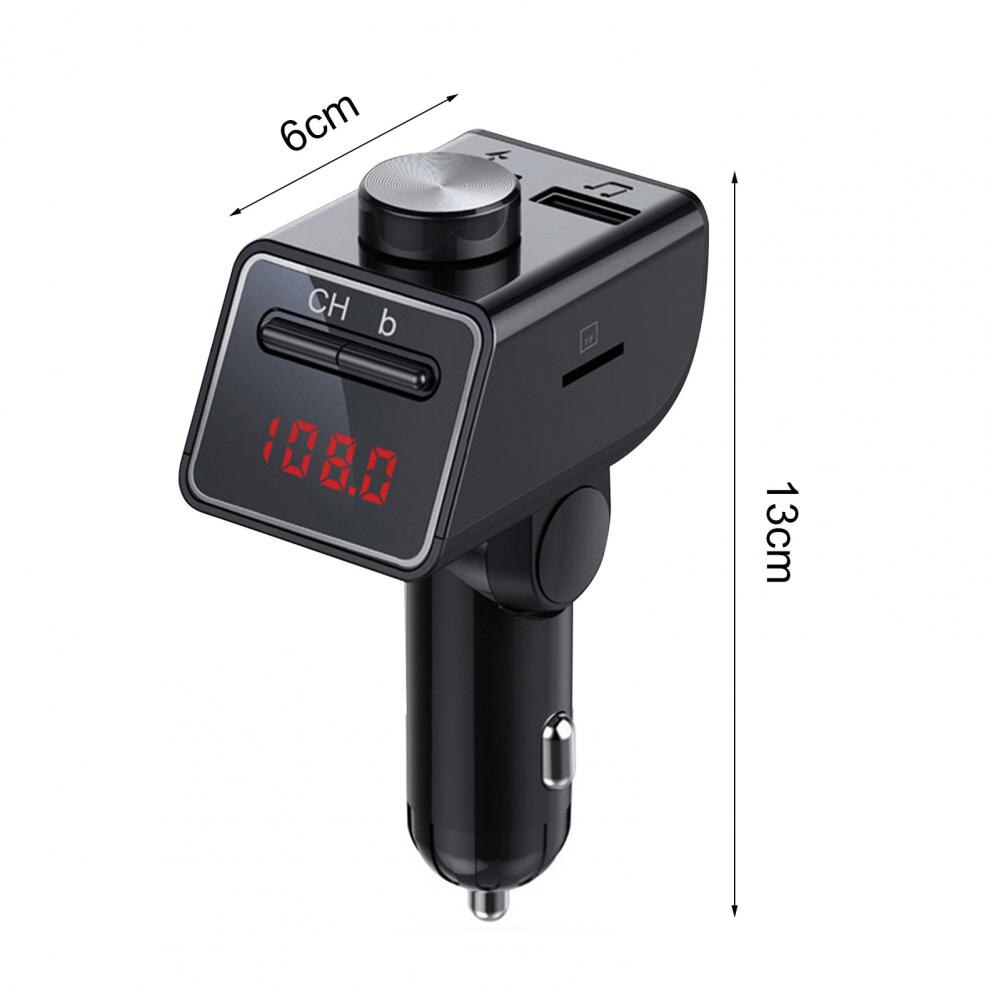 Q18/18S Auto Bluetooth MP3 Dual Usb Knop Charger Abs In-Car Fm-zender Voor Auto fm-zender Voor Auto