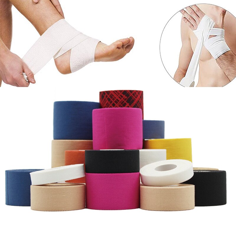 10 Pack 13.7M Katoen Atletische Tape Training Vinger Pols Knie Gewrichten Ondersteuning Tape Scheuren Voor Vleermuizen, tennis, Gymnastiek &amp; Boksen