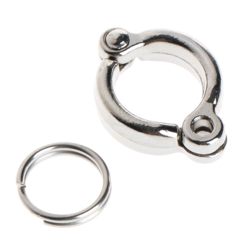 Bird Foot Ring Alloy Leg Rings Active Opening Metal Clips for Parrot Pigeon Finch Dove Outdoor Flying Multiple Sizes: 5