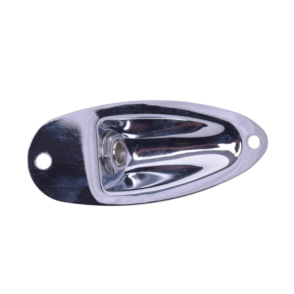 Boat Style 1/4" Guitar Pickup Output Input Chrome Jack Plug Socket for Strat Electric Guitars Guitar Parts