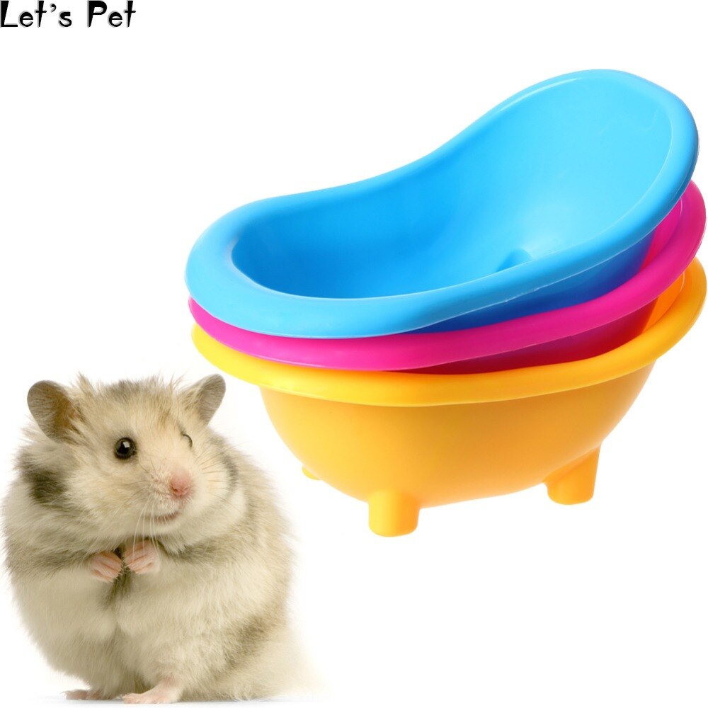 Let's Pet Mini Hamster bañera para jerbos pequeños mascotas Arena de baño habitación baño funda de baño