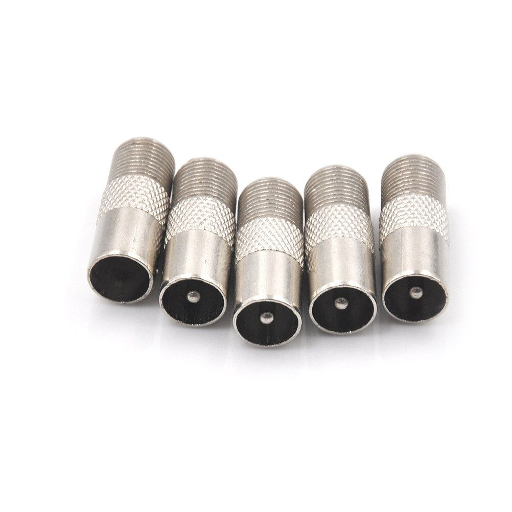 5/10pcs STB Quick Plug RF Coax F Female To RF Male Connector TV Antenna Coaxial Connector F Connector TV Coaxial plug
