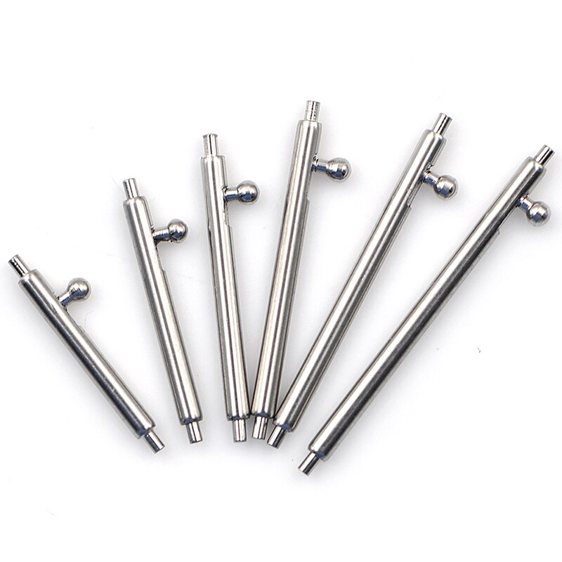 10 st/lot rostfritt stål klockstift med snabbkoppling band enkelbrytare fjäderstänger bandlänkstift 12mm-22mm snabbklämma