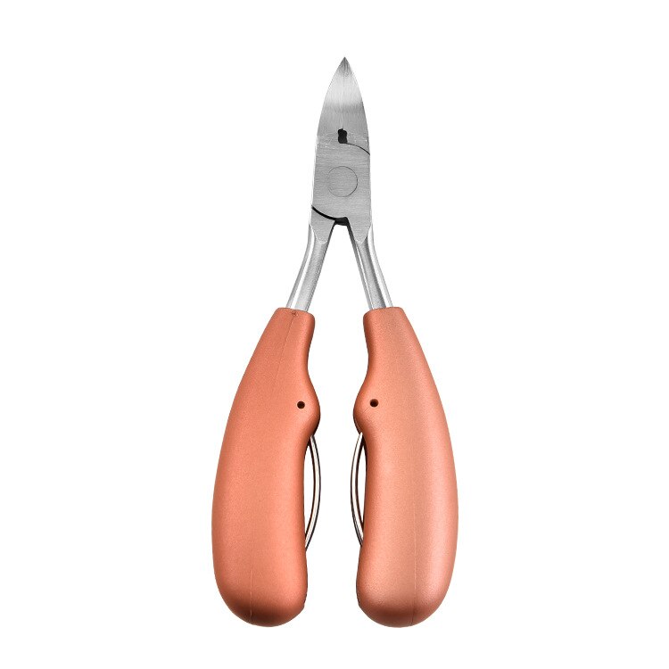 1Pcs Teen Nagelknipper Correctie Dikke Nagels Ingegroeide Teennagels Tangen Cutters Dode Huid Vuil Remover Pedicure Care Tools: Goud