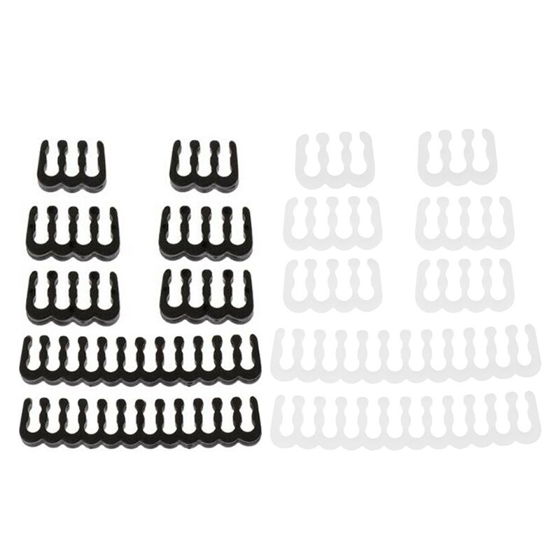 8 PCS/Lot PP câble peigne carte mère 6/8/24 broches PC câbles d'alimentation câblage pour 2.5-3.4mm câble gestionnaire blanc