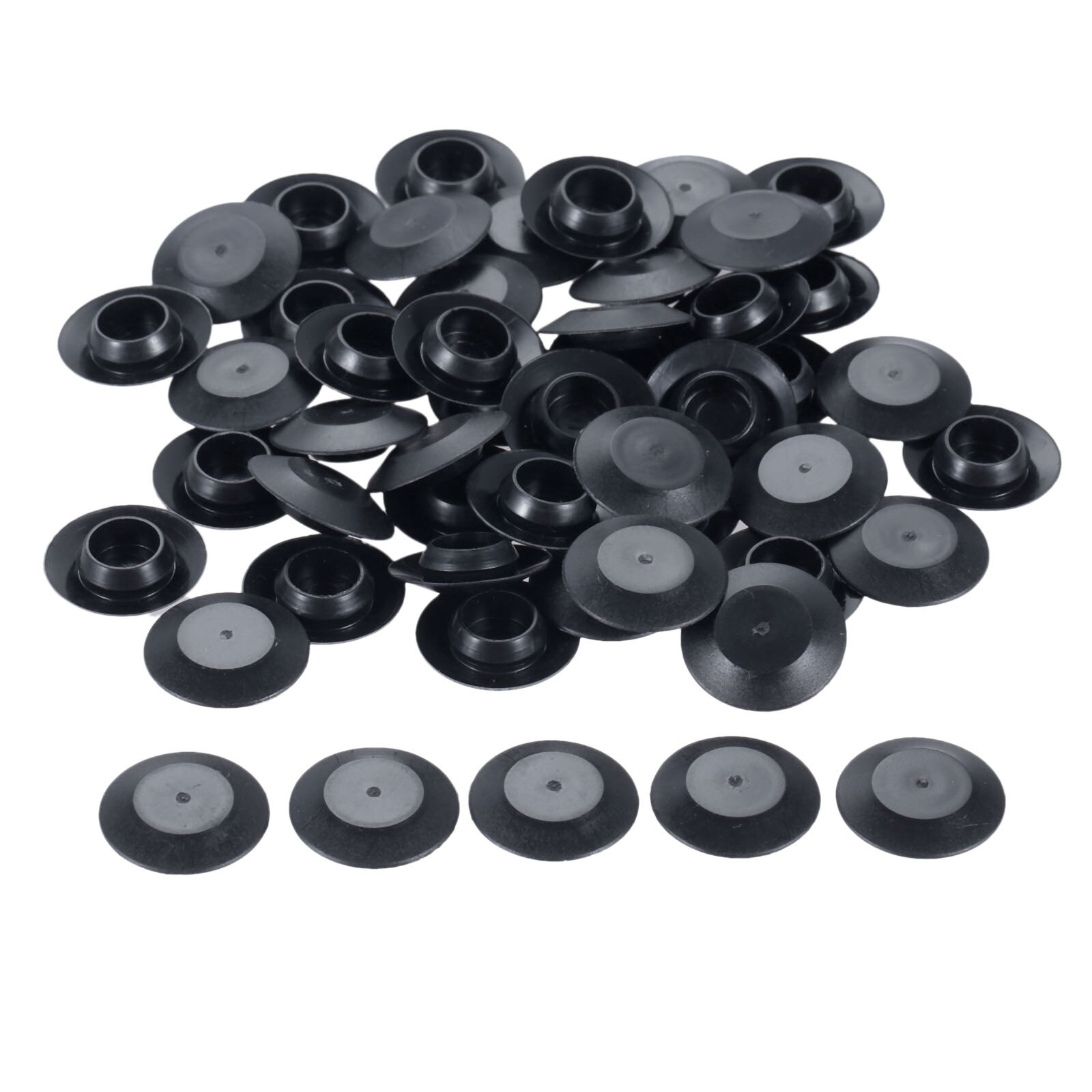 Yetaha 50Pcs 22mm DIameter Automotive Clip Fastener Flush Sheet Plugs Head Car Plastic Fasteners