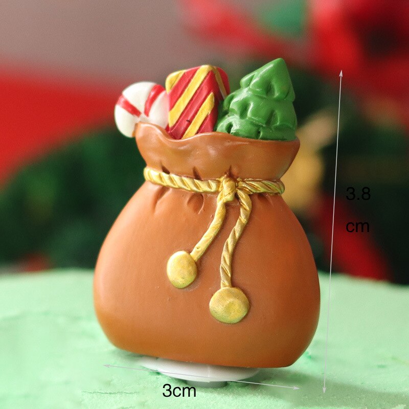 Kerst Cake Ornament Insert Card Plug-In Oude Man Schoenen Slee Sneeuwvlok Bakken Decoratie Herten Kerst: Gift Bag