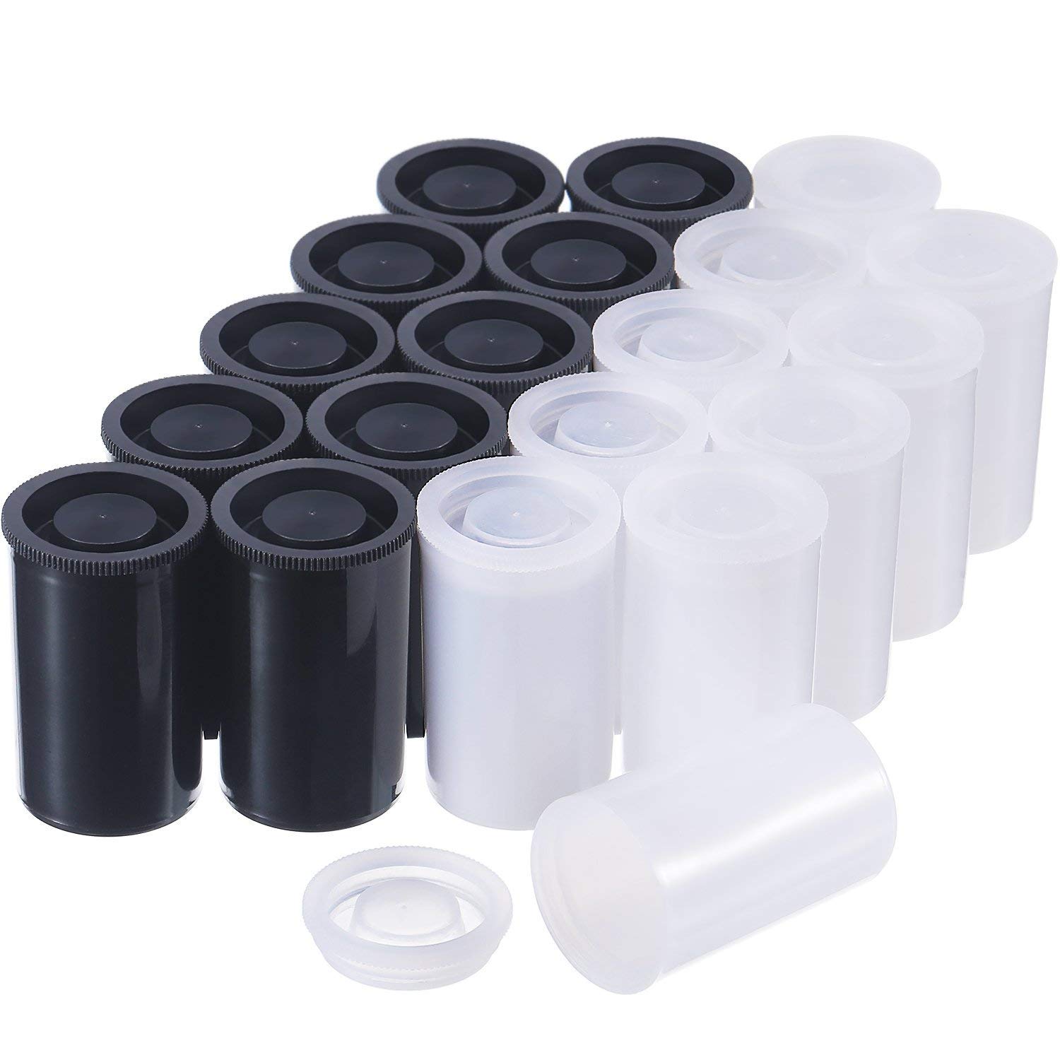100 st  x 33mm plast tom film kapsel kamera rulle behållare förvaringsfodral kan för tillbehör konst pärla mynt piller fiske bete