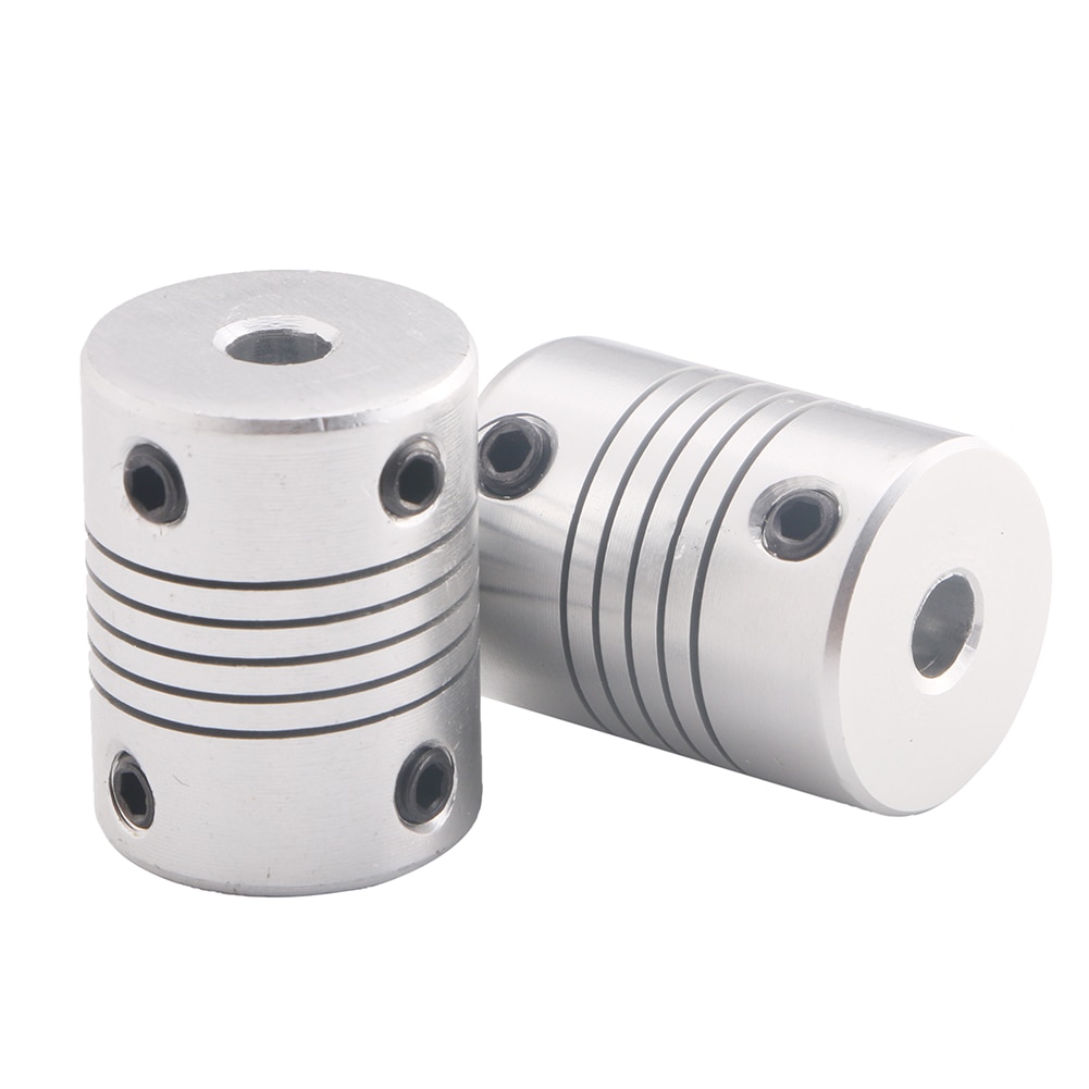 thumbnail image 2 of 6mm X 6.35mm Flexible Jaw Coupler For CNC Shaft – Spider Stepper Motor Coupling 1/4 2 of 6