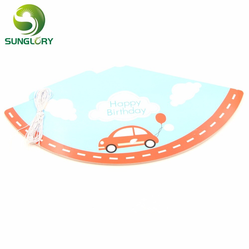 Suministros de celebración de 10 unids/set decoración niños cumpleaños gorros de Feliz cumpleaños niños sombrero con cordón elástico 7 formas