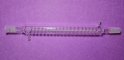 Condensador Graham, condensador de la bobina, 24/40,300MM, vidrio de laboratorio 24/40