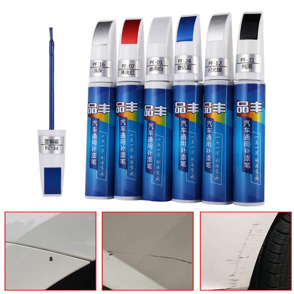 Pluma de Pintura transparente para reparación de arañazos, resistente al agua, para coche, más colores
