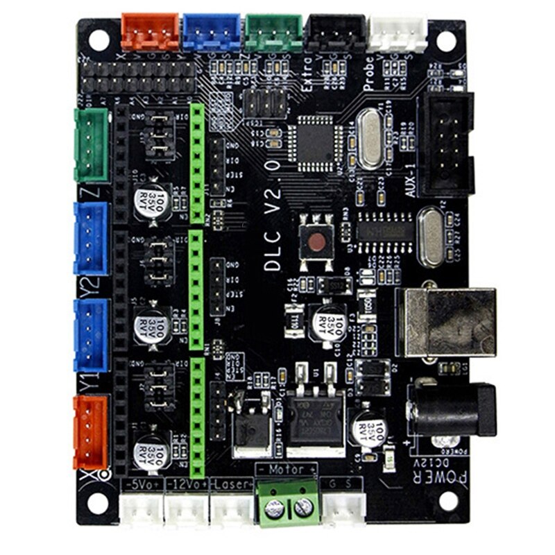 Controlador GRBL 1,1 CNC MKS DLC V2.0 GRBL, placa de ruptura de 3 ejes, placa base del controlador, Monitor de máquina de grabado CNC