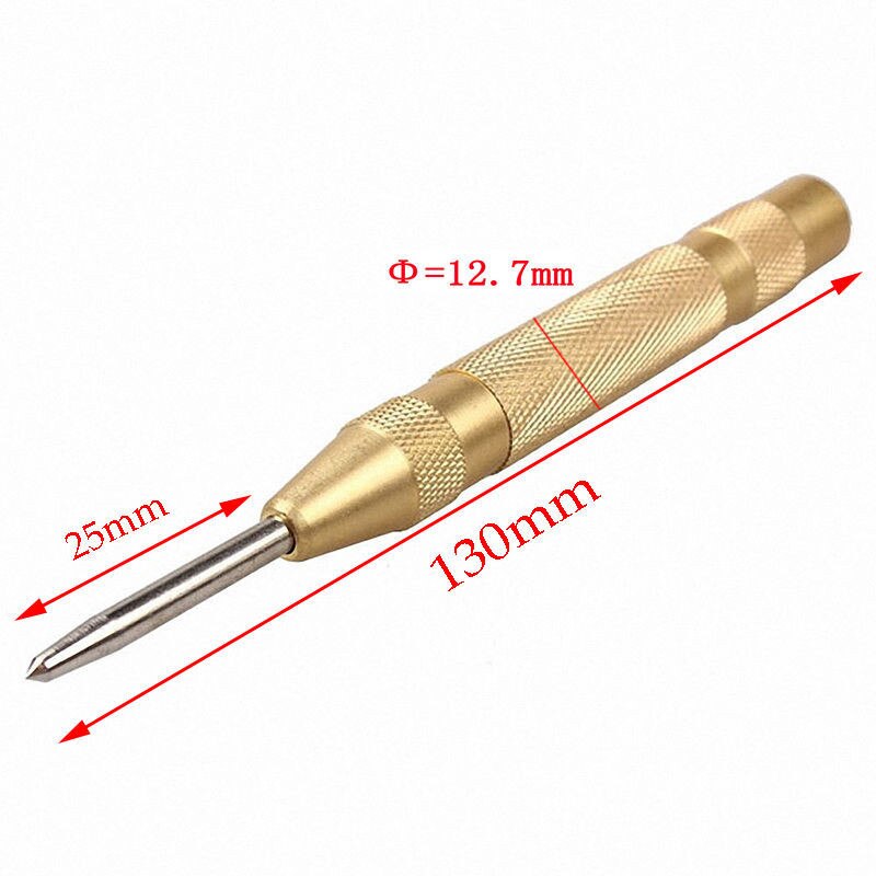 Automatische Center Pin Punch Spring Loaded Markering Starten Gaten Tool Hout Druk Dent Marker Houtwerk Hulpmiddel Boor