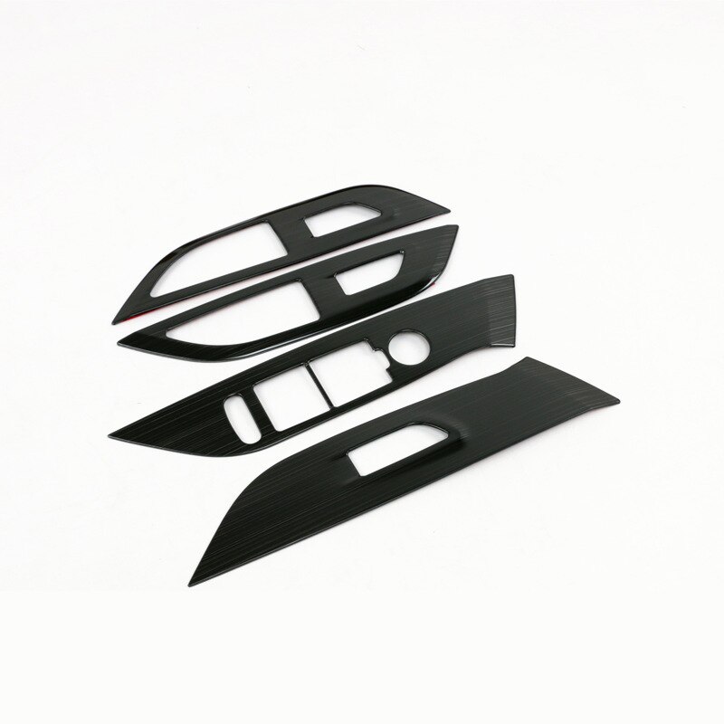 Door Handle Window Button Panel Stainless Steel Decorative Cover For Peugeot Car Accessories: Black Drawing