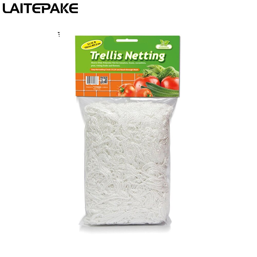 Grow Tent Trellis Net Garden Polyester Heavy-Duty Plant 6" Square Soft Mesh Gardener Trellis Netting 5*1.67m/10*1.67m