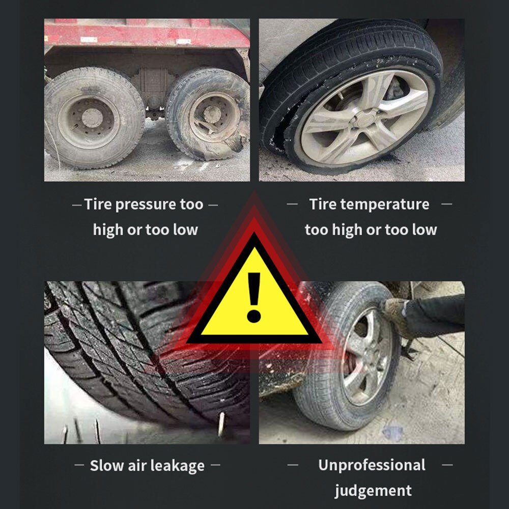 Tire Pressure Monitoring System 8,0 bar 6PCS Sensor Reifendruck Alarm Lkw USB TPMS Windschutzscheibe Fahrzeuge Explosion Proof