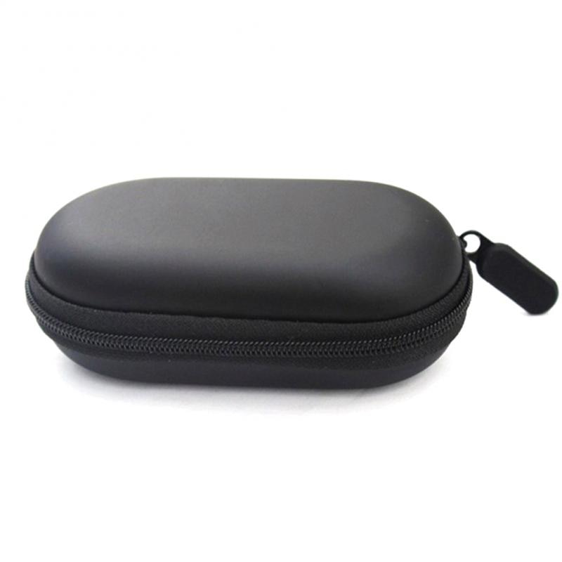 Zwarte Oortelefoon Houder Case Opslag Draagtas Hard Bag Box Voor Koptelefoon Hoofdtelefoon Accessoires Oordopjes Geheugenkaart Usb Kabel