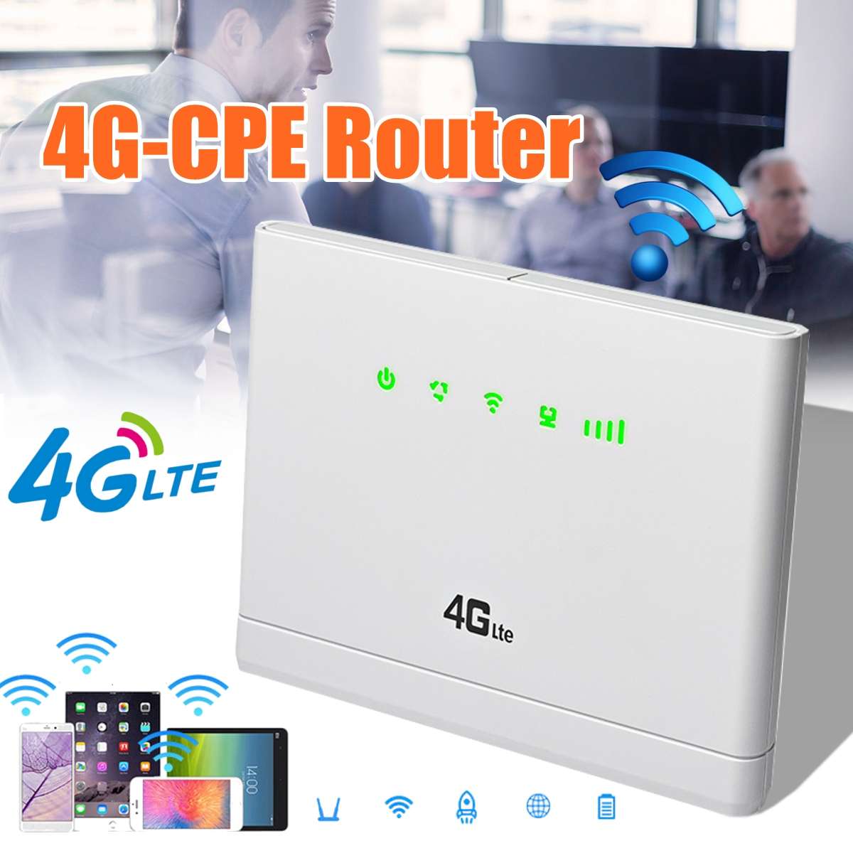 CP108 3G 4G Portable Hotspot Lte Wifi Router Wan/Lan Port Dual External Antennas Unlocked Wireless Cpe Router With Sim Card S