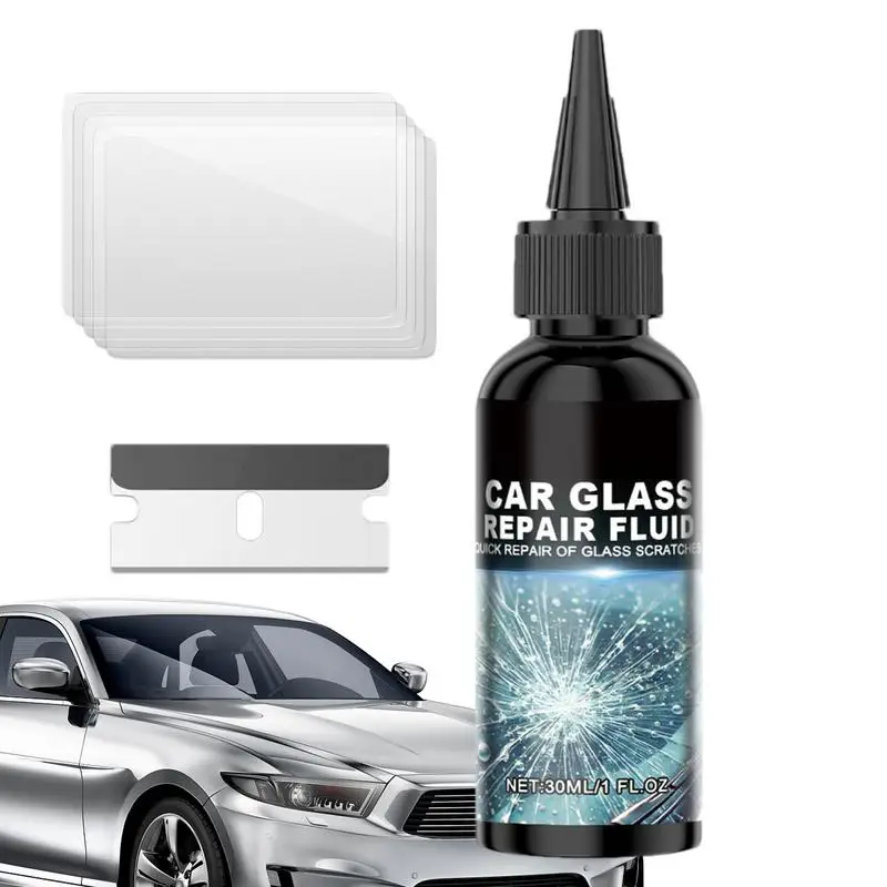 Glass Repair Fluid Automotive Chipped Window Repair Kit Automotive Windscreen Tool Car Care Kit Glass Repair Fluid For Most