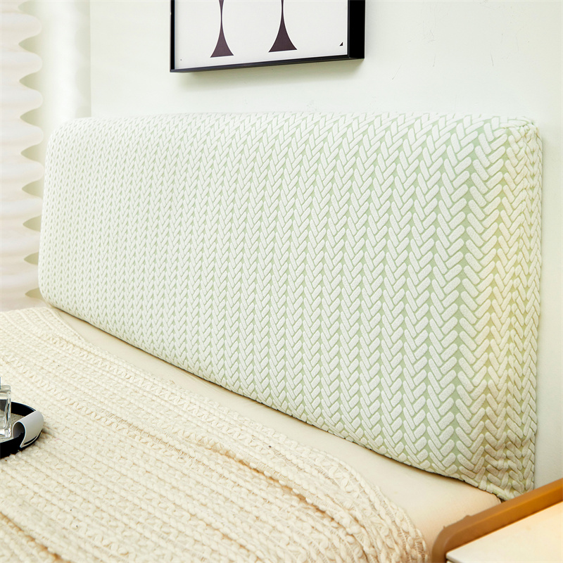 1PC Verdikte Jacquard Bed Hoofdeinde Cover Volledige Dekking Stofdicht Hoofdsteun Protector Duurzaam All-inclusive Home Decor