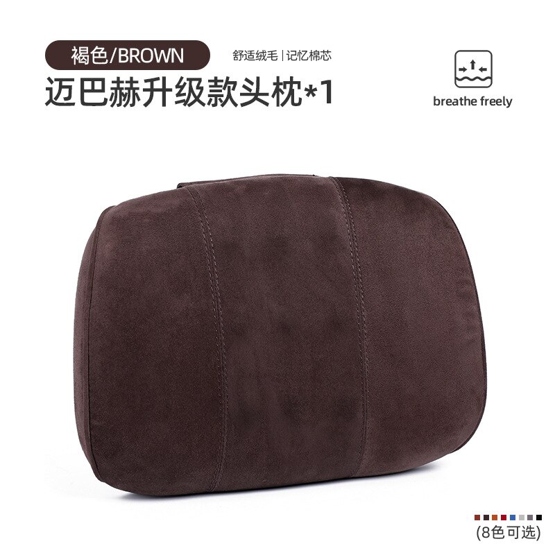 Zagłówek samochodowy poduszka strąk kark akcesoria robić poduszka robić auta z pianki pamięć wewnętrzny rdzeń zamszowy samochód szyi poduszka siedziskowa akcesoria wewnętrzne