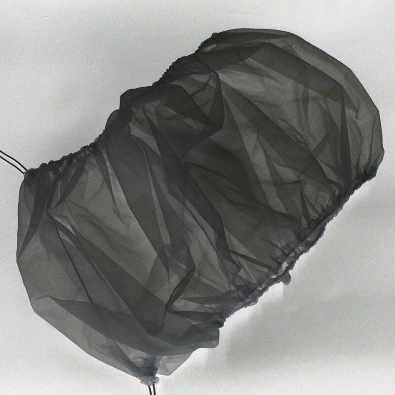 Large Medium And Small Mesh Bird Cages Dust-Proof Bird Cage Accessories Thrush Starling Bailing Gauze Cage: Black / L