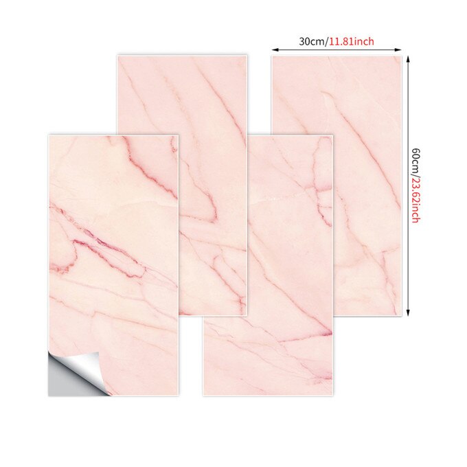 30x60cm Black Marble Wall Stickers Self-Adhesive DIY Waterproof Wallpaper For Bathroom Kitchen Decoration Wall Decal Home Decor: MFS-08