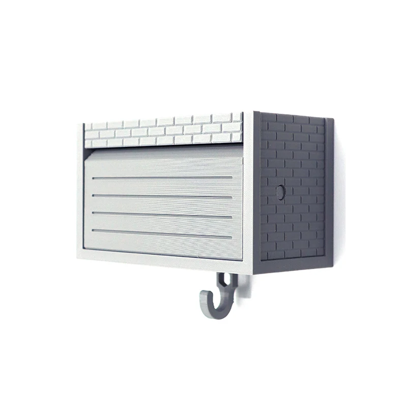 Lustiger Autoschlüsselhalter, Garage-Schlüsselanhänger, Auto-Garage-Schlüsselhalter mit Öffnung, Tür, Wandbehang, Dekor, Ornament, Muttertagsgeschenke, Aktualisierung: Grau