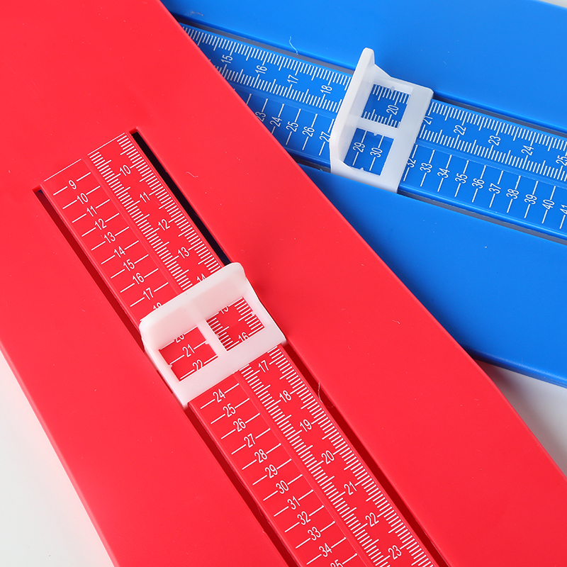 Nueva regla de medición de pie para adultos, tamaño de los zapatos, dispositivo de medición del pie, Regla de medición, herramienta, accesorios calibrador