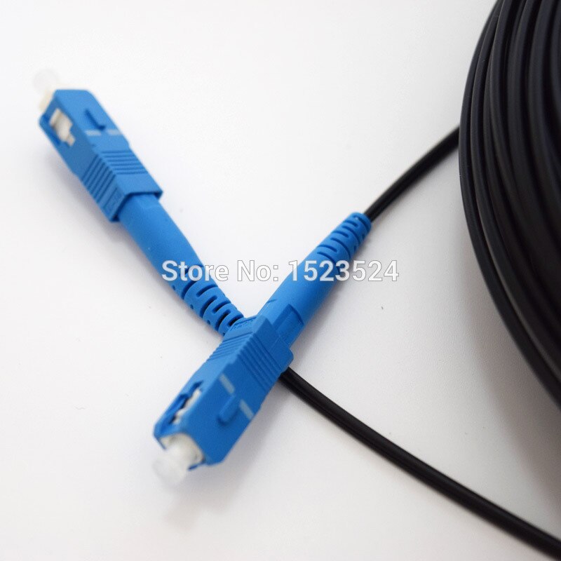 Cable de conexión de fibra óptica FTTH, 50 M, SC a SC, Simplex, monomodo, SC-SC, 50 metros