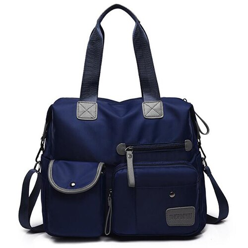 Yogodlns Nylon Vrouwen Messenger Bags Casual Grote Capaciteit Dames Handtas Vrouwelijke Crossbody Schoudertassen Waterdicht: blue