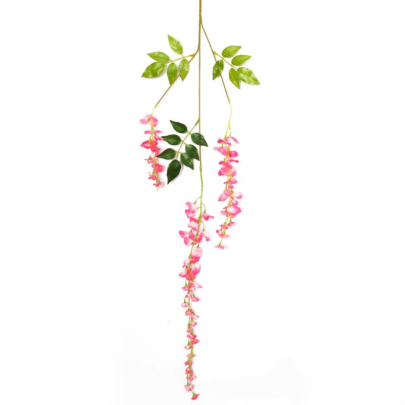 Artificial Wisteria Simulation Flowers Home Garden Wedding Decor Simulation Artificial Wisteria Garden Flower Plant Vine Decor: 02