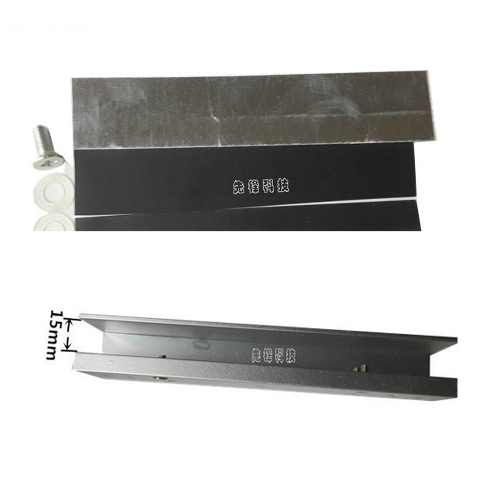 Magnetic lock U shape bracket for 180kg/350lbs frameless glass door Access Control System