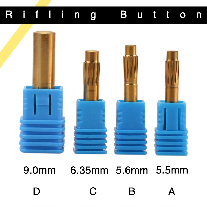 Rifling Button 5.5mm 5.6mm 6.35mm 9.0mm 12 Flutes Hard Alloy Chamber Helical Machine Reamer Break Durable Tool Accessories