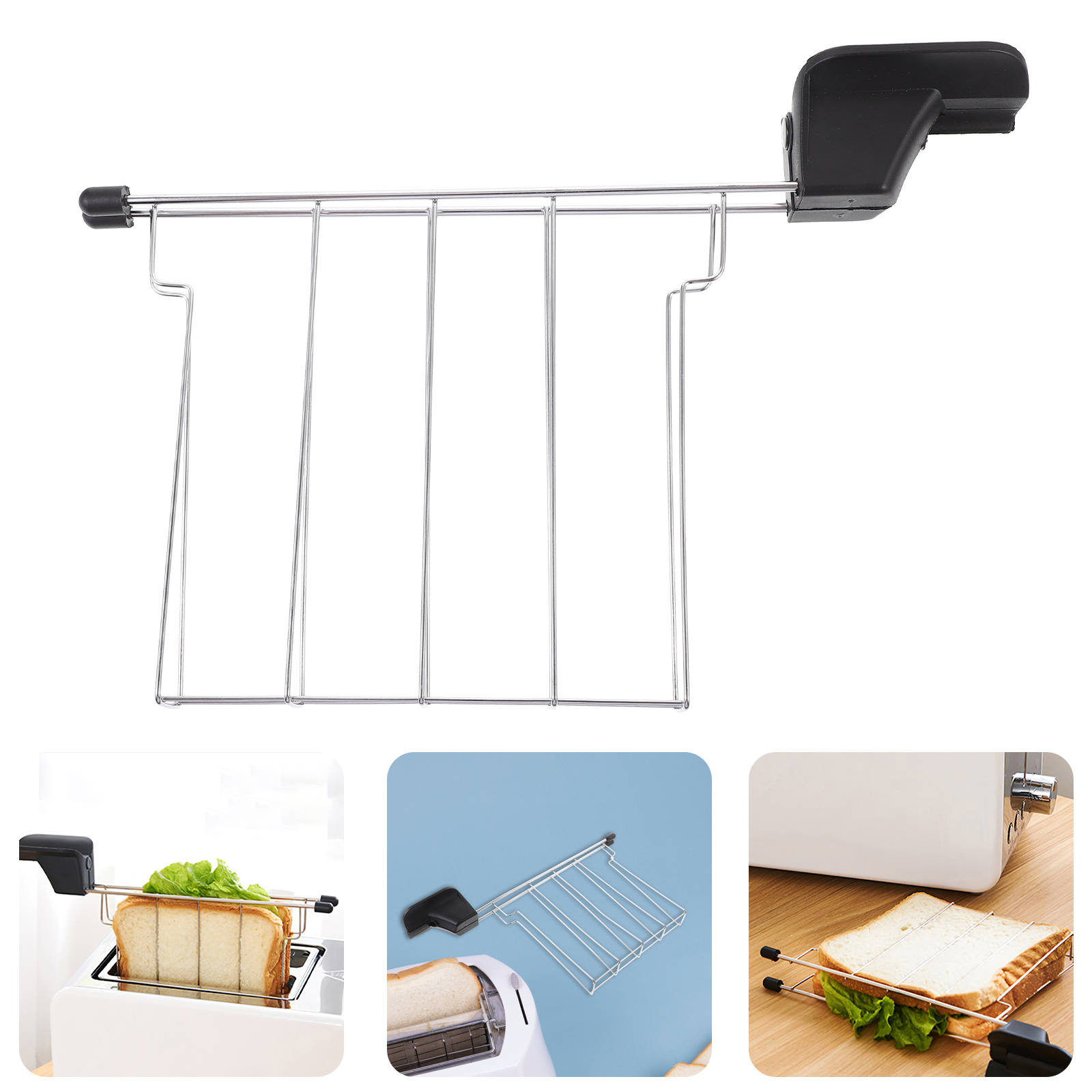 Toaster Grill Rack Toaster Toast Bread Warming Sandwich Holder Cooling Grill Slice Cage Grid Bbq Air Fryer Accessories Cooking