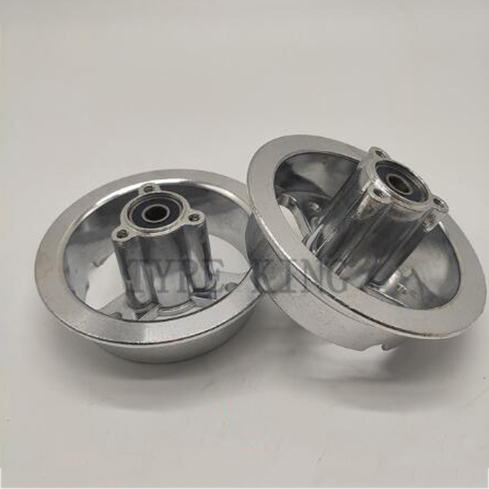 Neumático de 4 ruedas con llanta de cubo de aleación 3,00, neumático exterior de tubo interior para patinete eléctrico, carro, piezas de camión de almacén, 3,00: hub