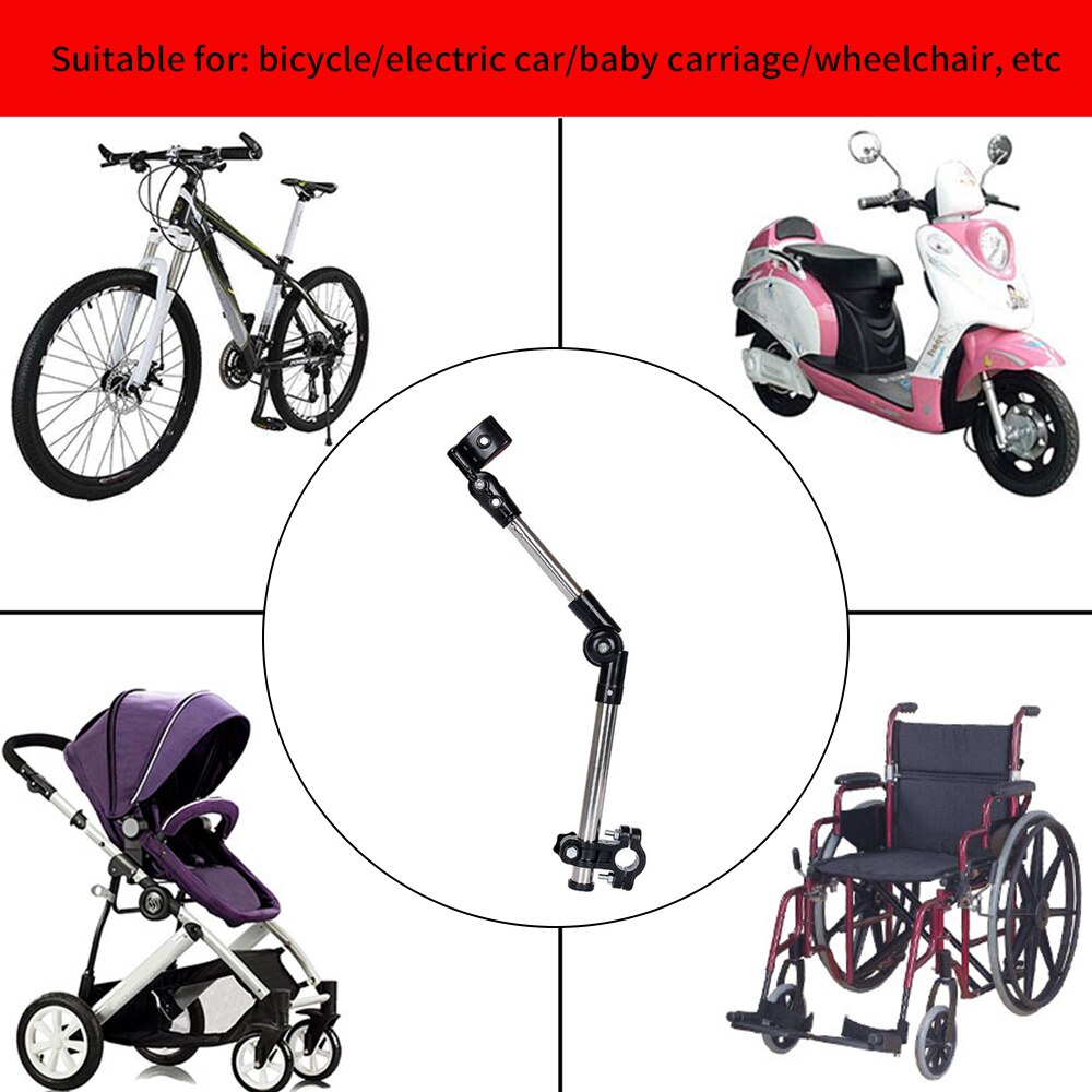 Paraplu Connector Kinderwagen Paraplu Beugel Klem Verstelbare Uitschuifbare Rolstoel Fiets Paraplu Houder Stand Regen Gear Tool