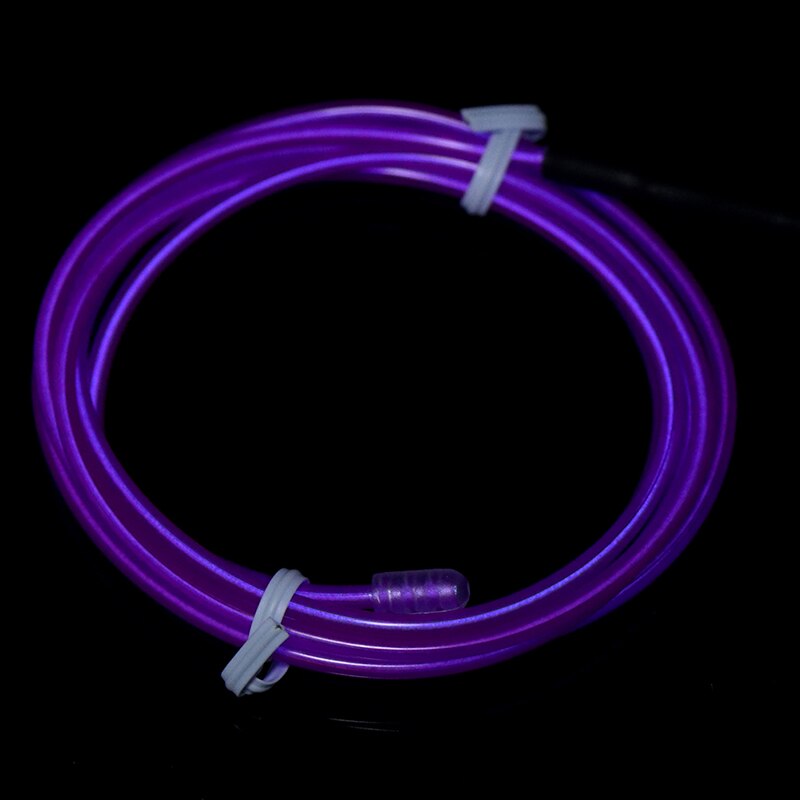 1M Neon Light Dance Party Decor Light Led Lamp Flexibele El Wire Rope Tube Strip: PP