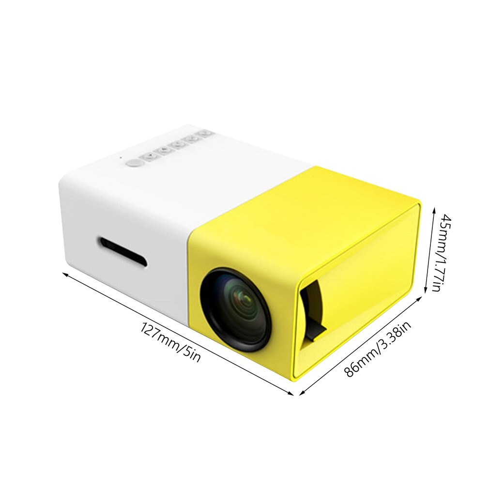 YG300 Mini Tragbare Projektor LCD LED Proyector HDMI USB AV SD 400-600 Lumen Heimkino freundlicher Bildung Beamer HD Projetor