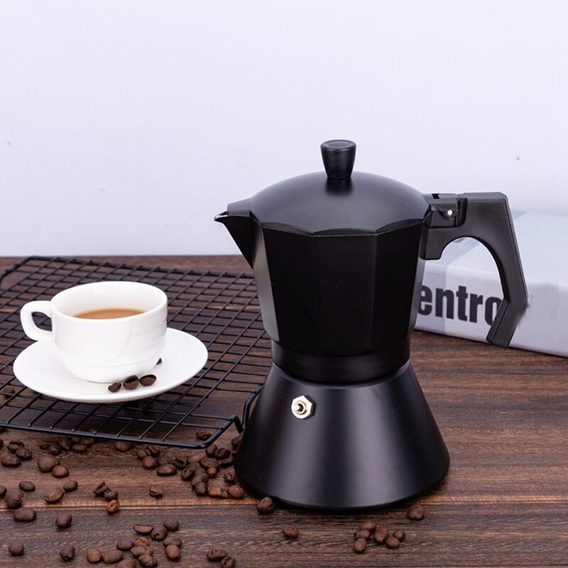 Mokka Latte Koffiezetapparaat Italiaanse Moka Espresso Cafeteira Percolator Pot 9 Cup Kookplaat Koffiezetapparaat 450Ml