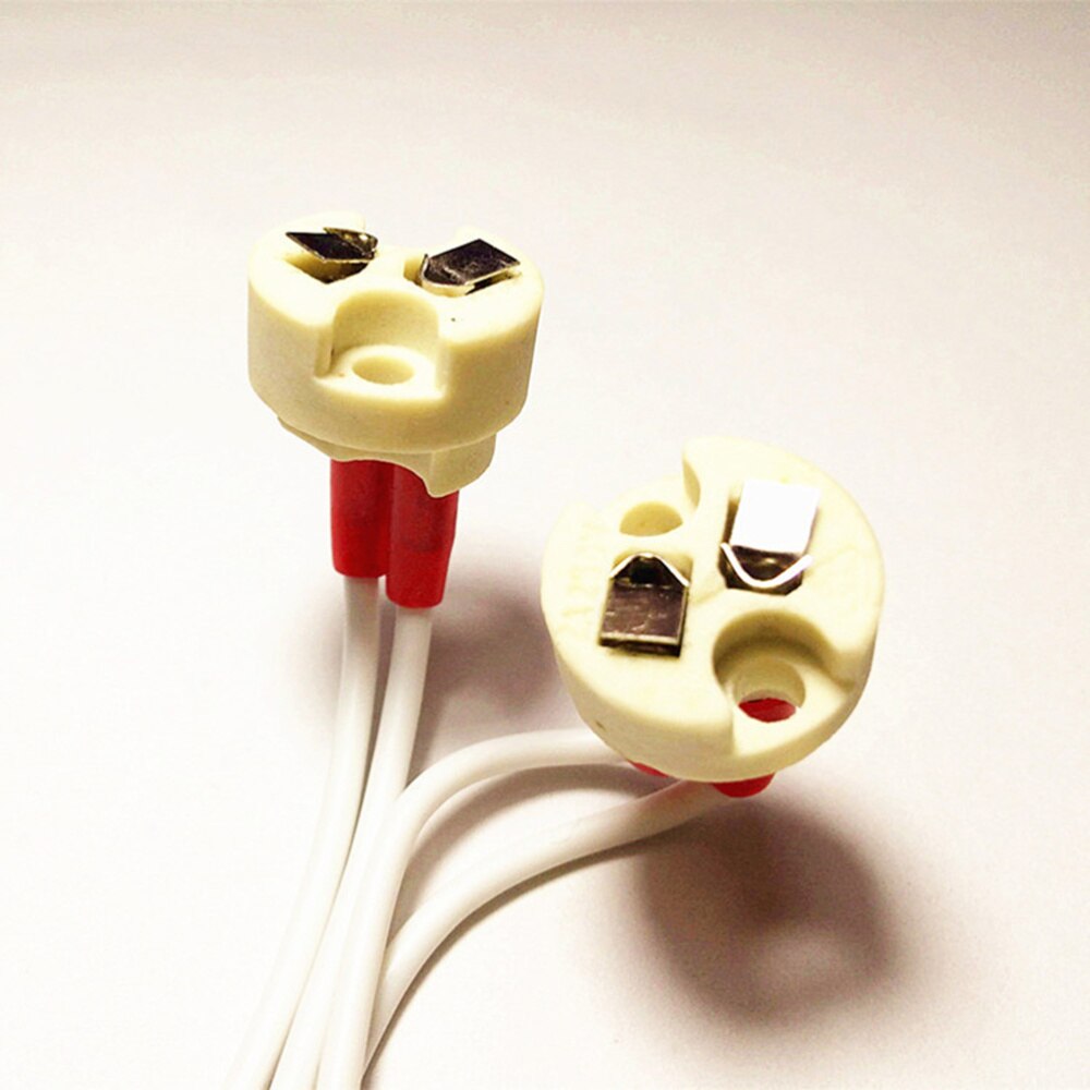 12PCS 220V MR16 Halogen Lamp Line Socket Ceramic Wire Connector Base Socket Adapter