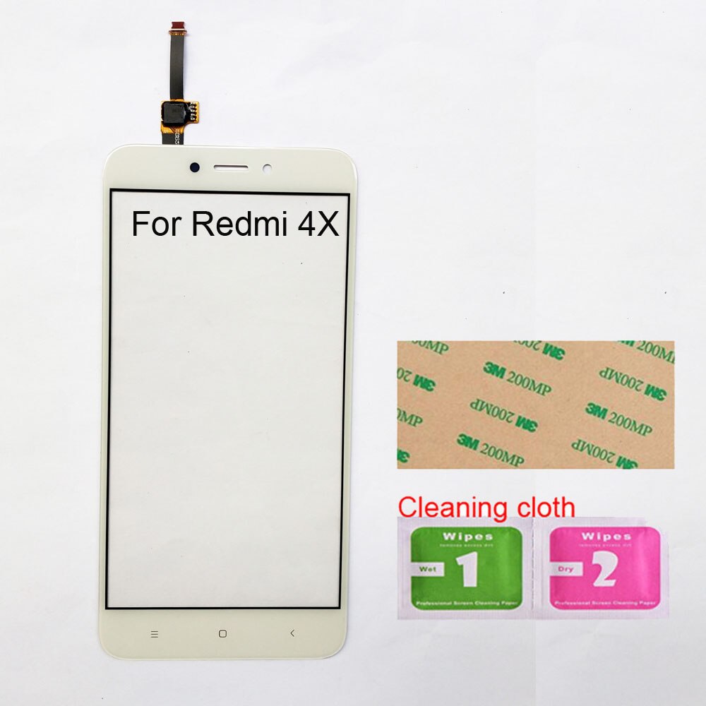 5.0 ''ekran dotykowy robić Xiaomi Redmi 4A 4X ekran dotykowy Digitizer czujnik wymiana panelu szklanego: 4X biały