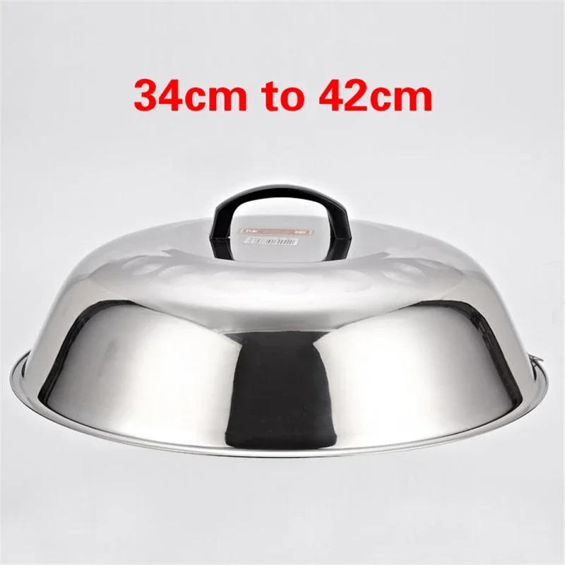 Circulaire Rvs Pan Deksel Deksels Olie Vet Filter Helper Grootte Wok Cap Universal Keuken Kookgerei Accessoires Pot Cover