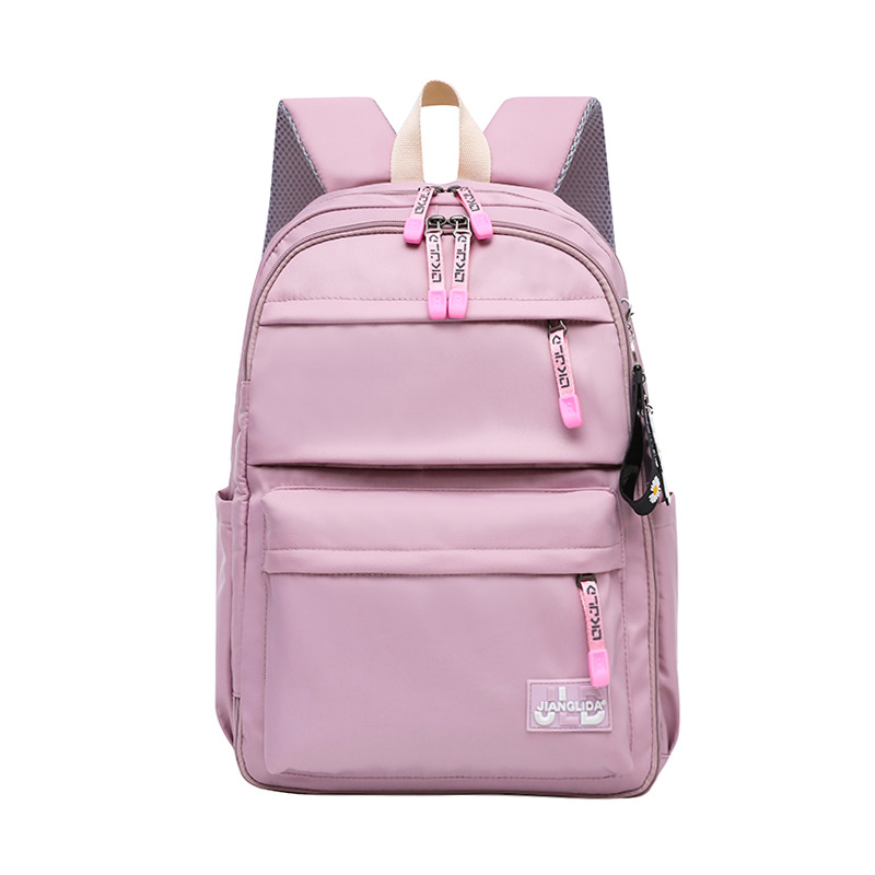 Mode Rugzak Kinderen Schooltassen Voor Meisjes Waterdichte Nylon Grote School Rugzak Voor Tieners Schooltas Kids Boek Tas: purple pink