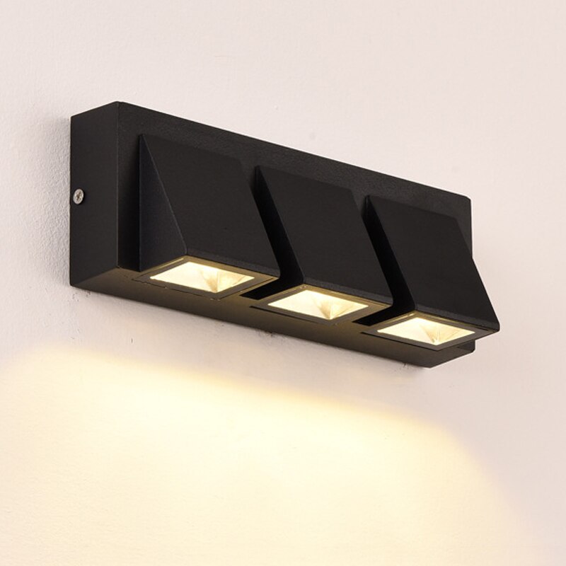 Utendørs vanntett 5w/15w ledet vegglampe enkel stil hjemmeinnredning ledet gårdsport terrasse balkong hage veranda vegglamper