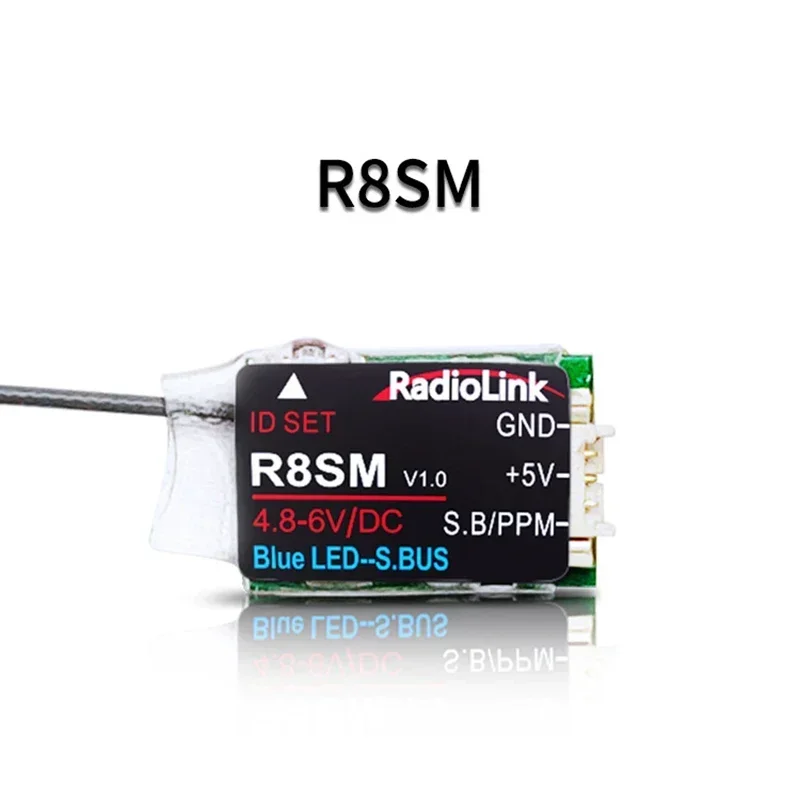 Radiolink R4FGM R6F R6FG R7FG R8EF R8FM R8FG R12F R16F 2.4G Receiver for RC RC8X RC6GS RC4GS T8FB T8S T12D T16D Transmitter: light yellow