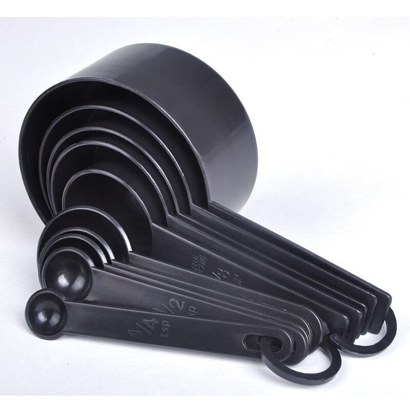 5/10pcs Kitchen Measuring Tool Measuring Cup and Spoons Plastic Teaspoon Coffee Sugar Scoop Cake Baking Flour Measuring Cups